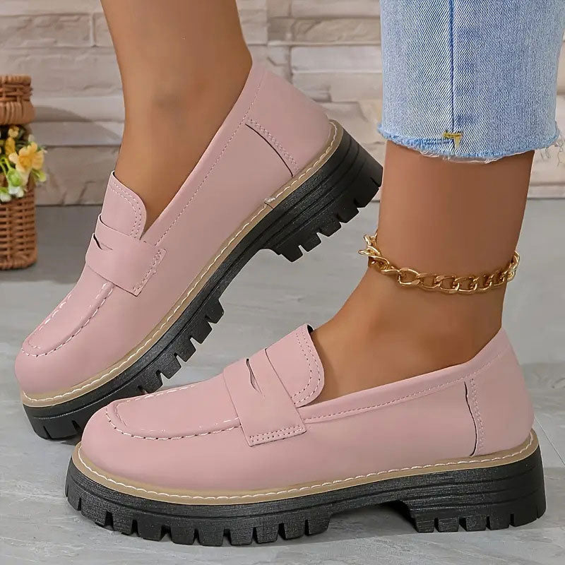 🔥 LAST DAY PROMOTION - 50%OFF 🔥Women's Comfortable Chunky Slip On Platform Loafers