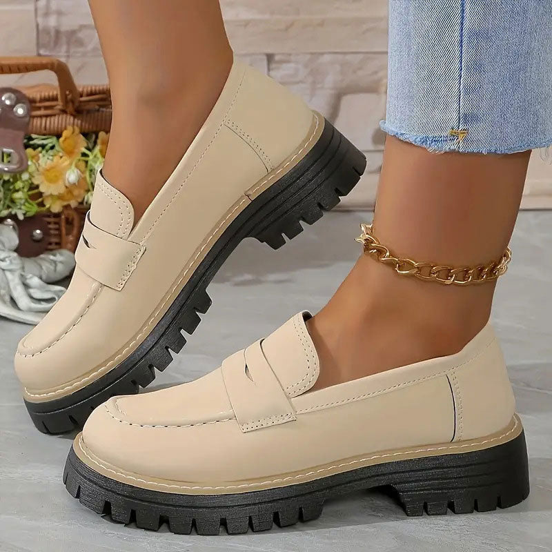 🔥 LAST DAY PROMOTION - 50%OFF 🔥Women's Comfortable Chunky Slip On Platform Loafers