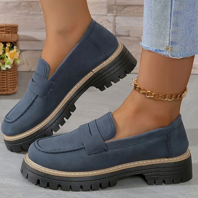 🔥 LAST DAY PROMOTION - 50%OFF 🔥Women's Comfortable Chunky Slip On Platform Loafers