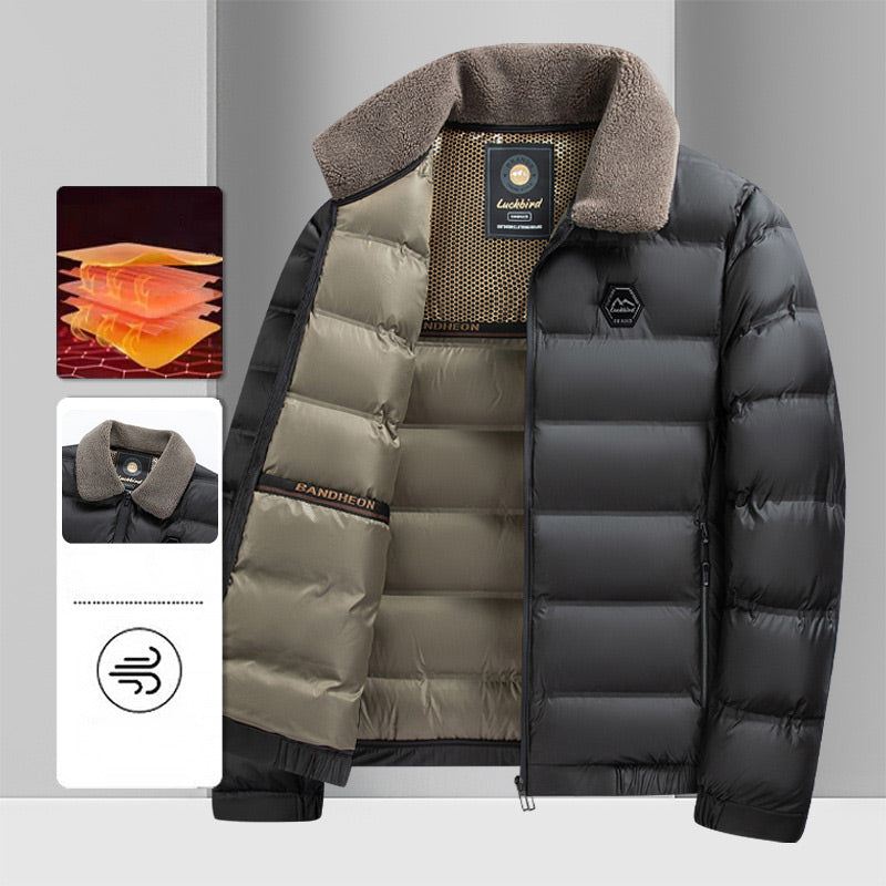 💥Limited-time offer, while stocks last❄️Men's Lapel Cotton Padded Jacket -👍Warm and Waterproof!