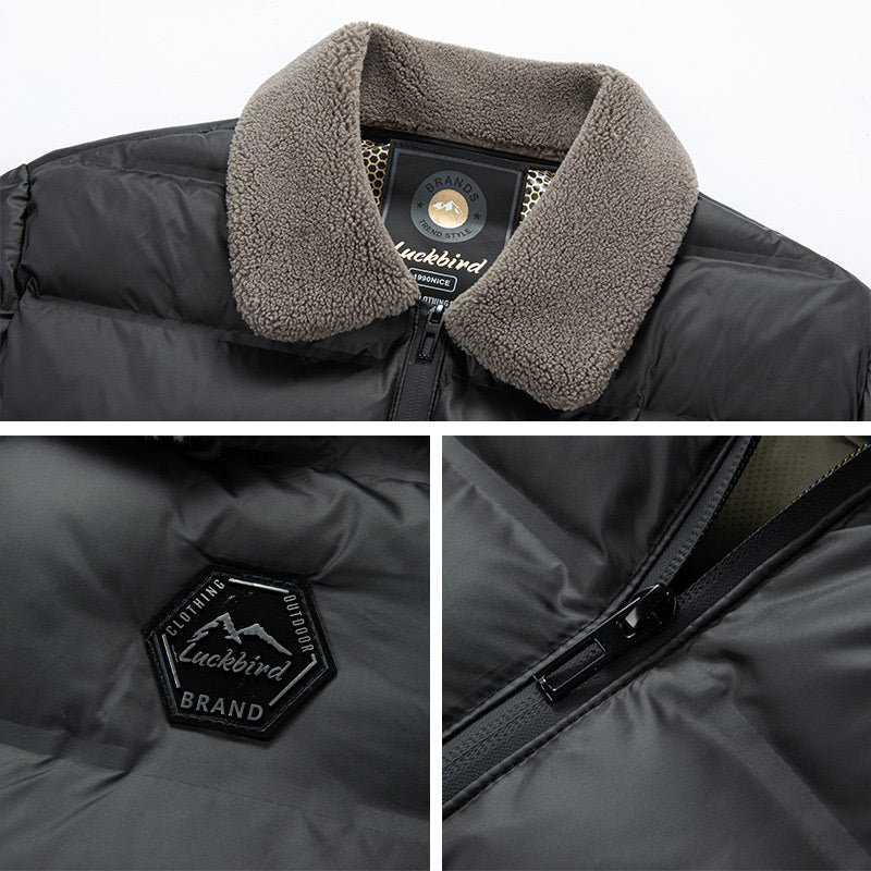 💥Limited-time offer, while stocks last❄️Men's Lapel Cotton Padded Jacket -👍Warm and Waterproof!