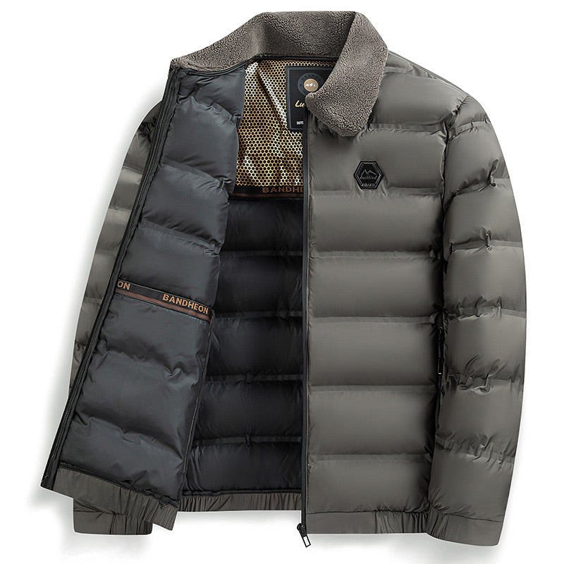💥Limited-time offer, while stocks last❄️Men's Lapel Cotton Padded Jacket -👍Warm and Waterproof!