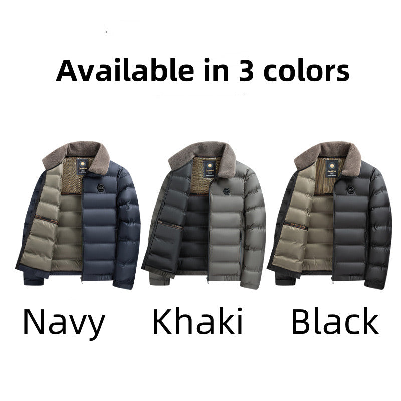 💥Limited-time offer, while stocks last❄️Men's Lapel Cotton Padded Jacket -👍Warm and Waterproof!