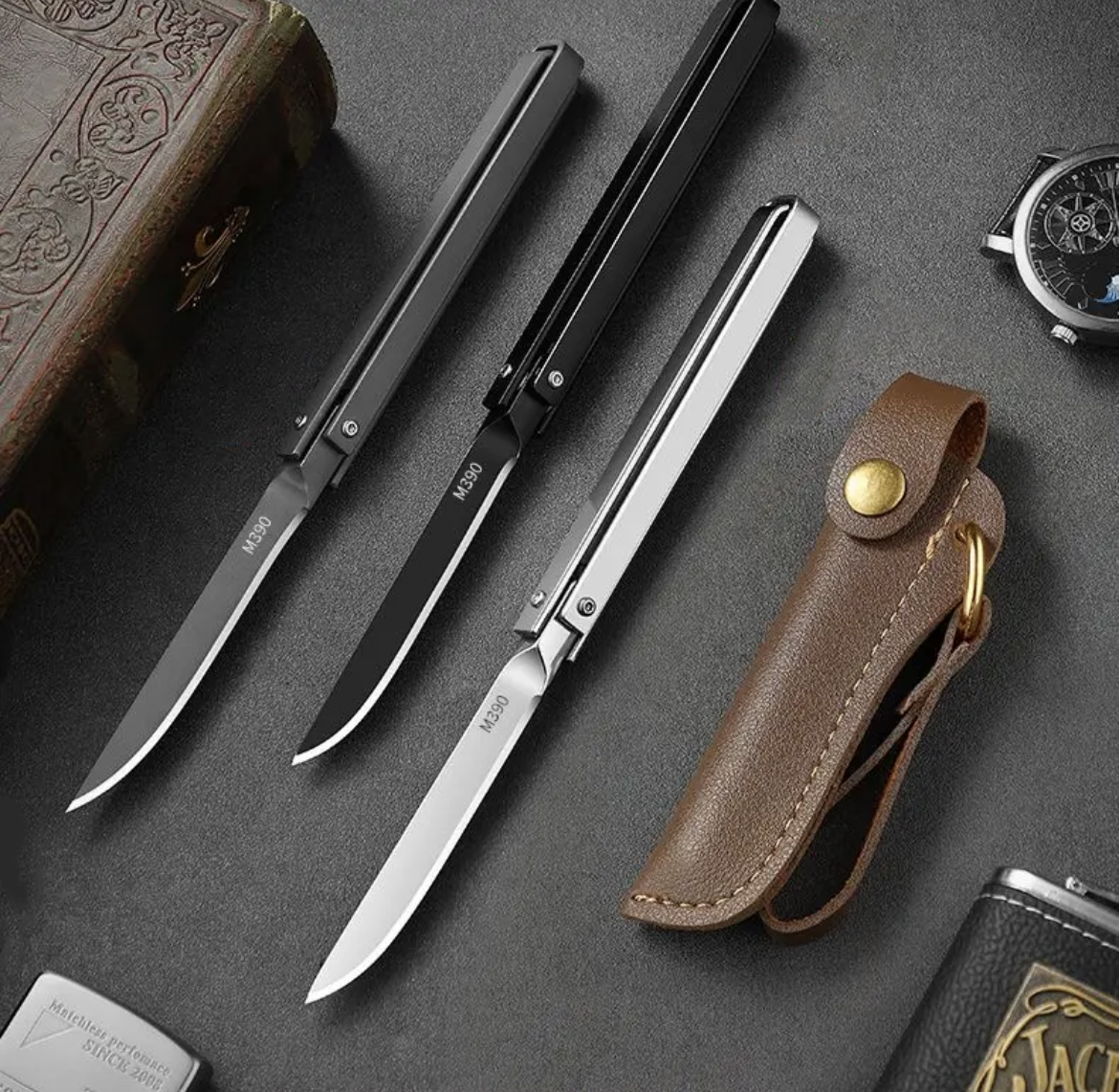 🔥50% off, while stocks last! 🎉M390 CNC Folding Broken Window Pocket Knives