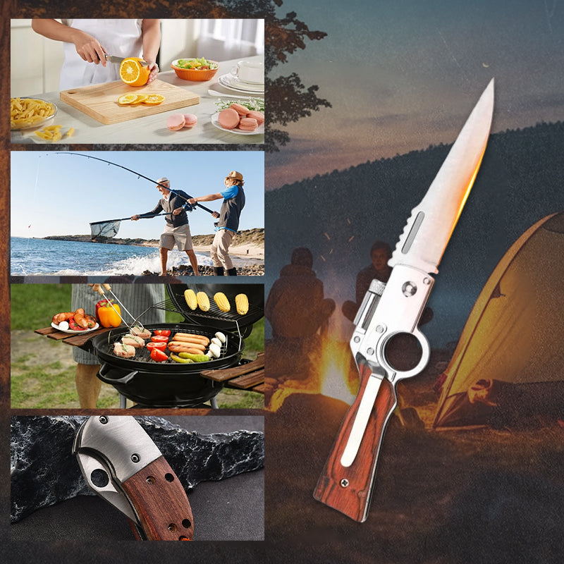 🔥50% off, while stocks last! 🎉Outdoor Stainless Steel Portable Folding Knife🗡️