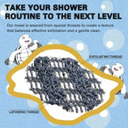 🔥Autumn Value 3-Pack（3 PCS）🧼Exfoliating Antibacterial Shower Towel🚿