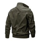 🧥 50% OFF NOW! 🔥 Men's Military Stand Collar Zipper Jacket - Durable & Weather-Resistant, Tactical Style with Multiple Pockets for Outdoor/Urban Wear 🏔️📦