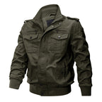 🧥 50% OFF NOW! 🔥 Men's Military Stand Collar Zipper Jacket - Durable & Weather-Resistant, Tactical Style with Multiple Pockets for Outdoor/Urban Wear 🏔️📦