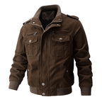 🧥 50% OFF NOW! 🔥 Men's Military Stand Collar Zipper Jacket - Durable & Weather-Resistant, Tactical Style with Multiple Pockets for Outdoor/Urban Wear 🏔️📦