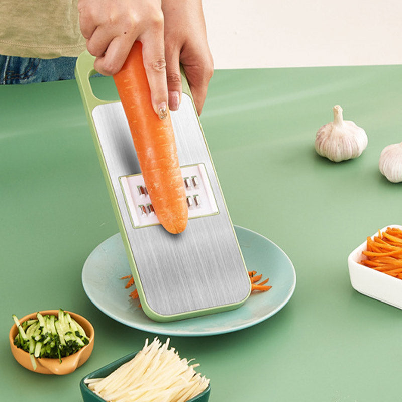 🔪 BUY 2 GET 1 FREE! ✨ 7-in-1 Stainless Steel Kitchen Chopper - Dices, Slices, Grates with Hand Guard for Safe & Fast Food Prep 🥒📦
