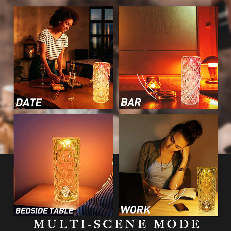 🎁🔥2025 Hot Sale 50%OFF🎁Touching Control Rose Crystal Lamp
