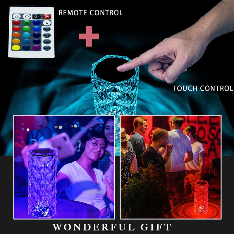 🎁🔥2025 Hot Sale 50%OFF🎁Touching Control Rose Crystal Lamp