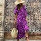 🎊50% off for a limited time🎊2025 Popular Women's Elegant Puff Sleeve Floral Boho Maxi Dress