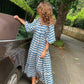 🎊50% off for a limited time🎊2025 Popular Women's Elegant Puff Sleeve Floral Boho Maxi Dress