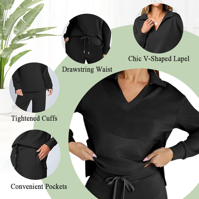 💥FREE SHOPPING💥👚 50% OFF NOW! 💖 Women's Casual Sweatsuits Set - Soft & Breathable Fabric, Perfect for Lounge or Sport, Relaxed Fit 🌸📦