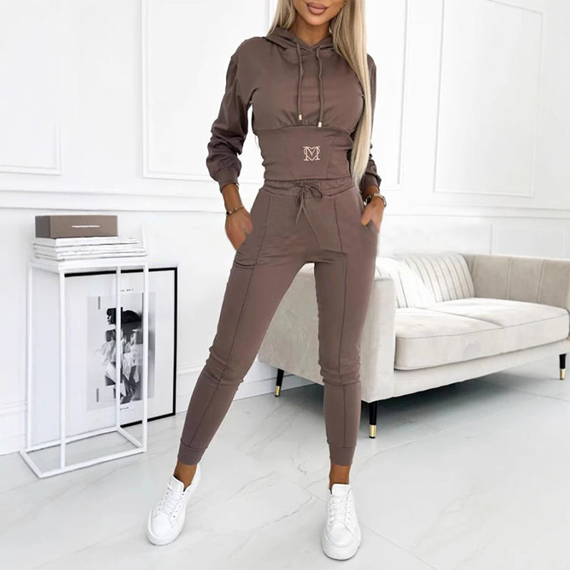 🌸🌸🌸2025 HOT SALE -50%OFF Women's Two-Piece Hooded Tracksuit Set