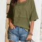 🔥Hot sale 50%off🔥🌿Casual Button Down Waffle Knit Top