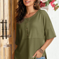 🔥Hot sale 50%off🔥🌿Casual Button Down Waffle Knit Top