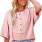 🔥Hot sale 50%off🔥🌿Casual Button Down Waffle Knit Top