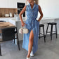 🔥2025 NEW SALES 50% OFF💥Solid Button Pocket Denim Dress