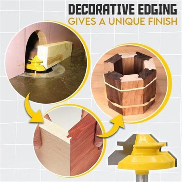 🎁HOT SALES ⏳Heavy-Duty 45 Degree Lock Miter Bit – For Flawless Woodworking Joints