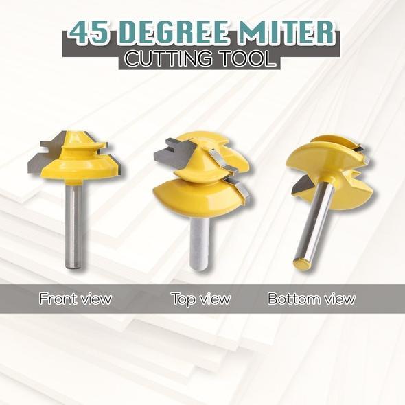 🎁HOT SALES ⏳Heavy-Duty 45 Degree Lock Miter Bit – For Flawless Woodworking Joints