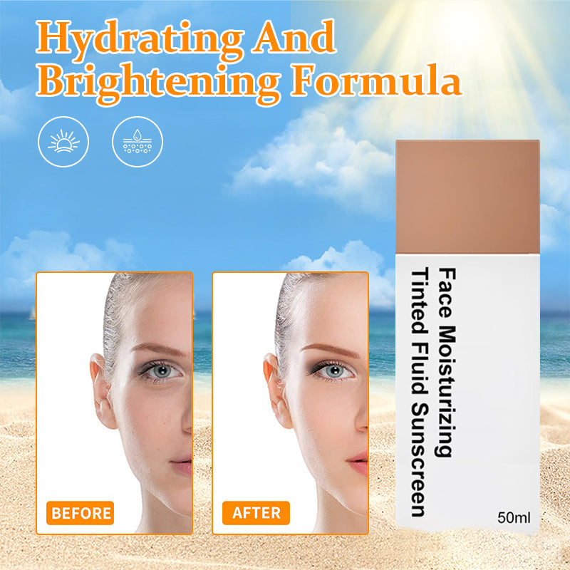 BUY 1 GET 1 FREE 🔥Face Moisturizing Tinted Fluid Sunscreen