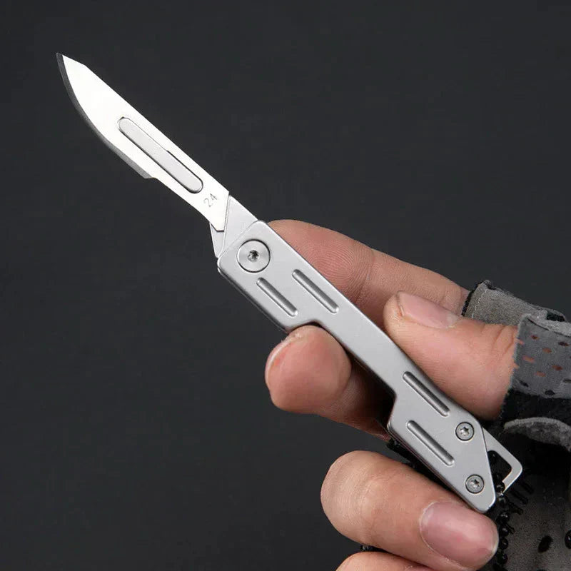 Stainless Steel Portable Utility Knife Carving Knife(Free 10PCS Blades)