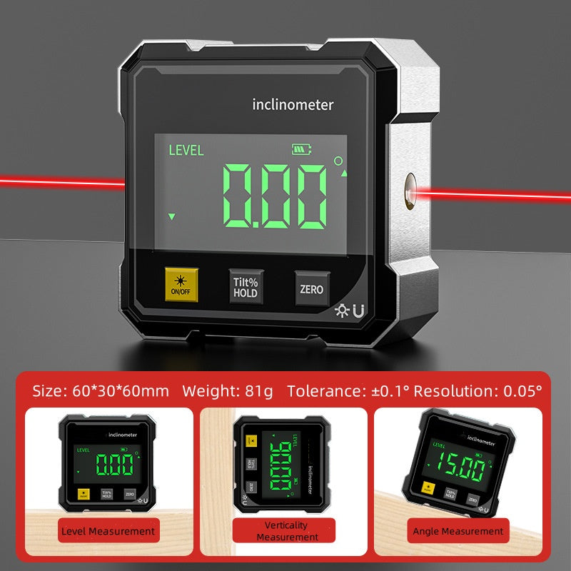 🔥 LAST DAY PROMOTION - 50%OFF 🔥4-Side Magnetic Digital Angle Gauge with Laser