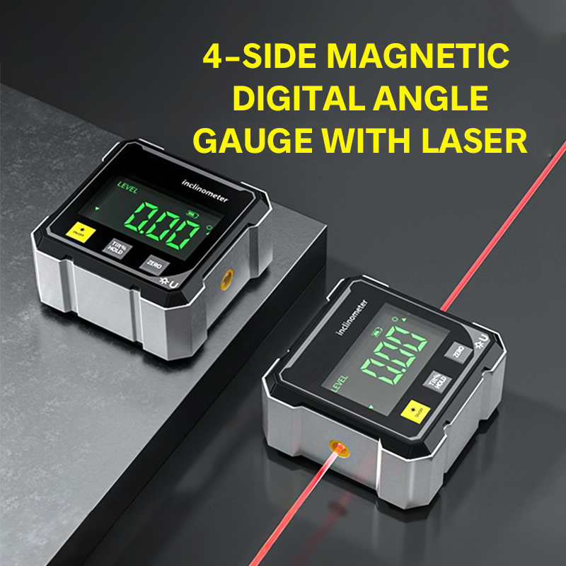 🔥 LAST DAY PROMOTION - 50%OFF 🔥4-Side Magnetic Digital Angle Gauge with Laser