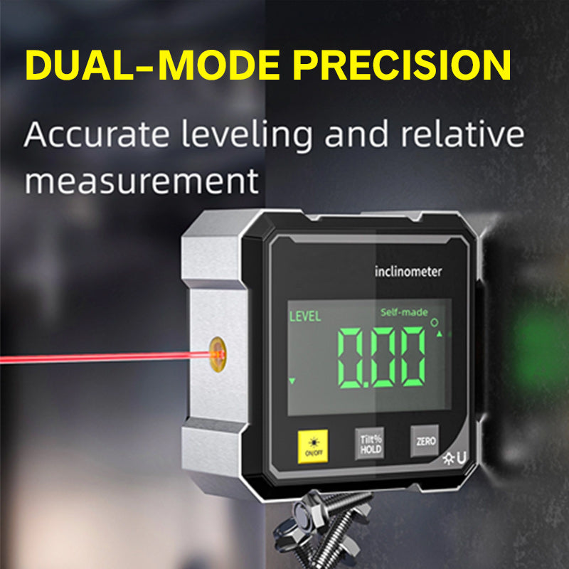 🔥 LAST DAY PROMOTION - 50%OFF 🔥4-Side Magnetic Digital Angle Gauge with Laser