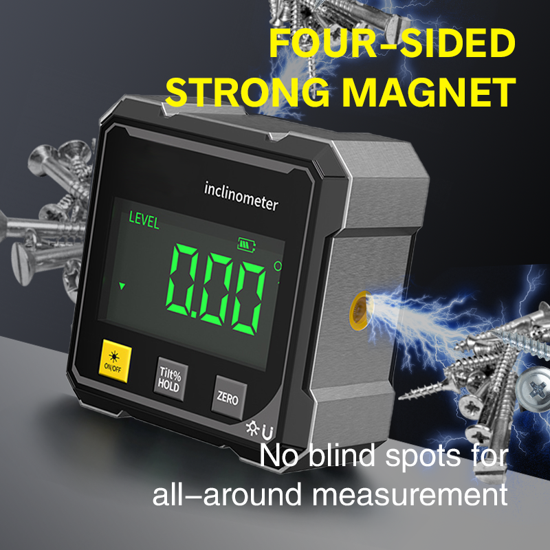 🔥 LAST DAY PROMOTION - 50%OFF 🔥4-Side Magnetic Digital Angle Gauge with Laser