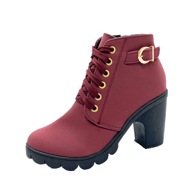 🎃🦉⏳Halloween Sale - 50% off🕯️🕯️  Women's Sole Chunky Heel Boots👠