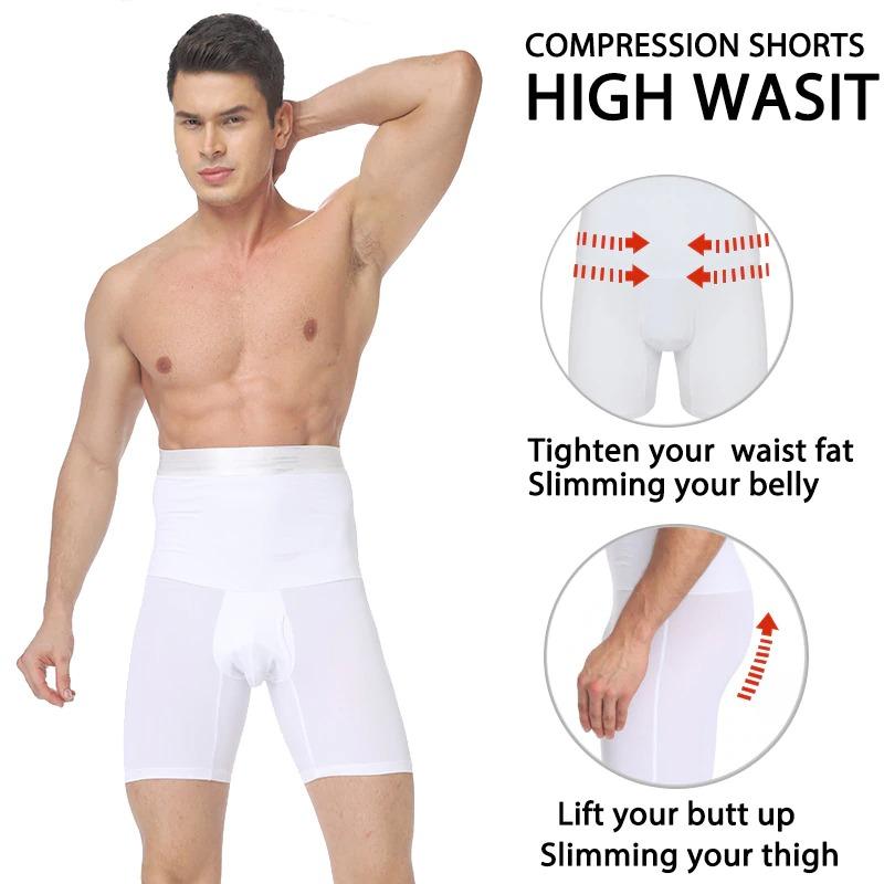 Buy two get one free, buy three get two free💥💥💥Men's High Waist Shapewear Boxer Briefs