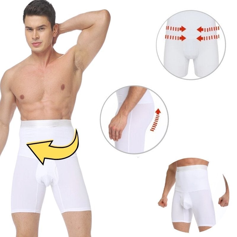 Buy two get one free, buy three get two free💥💥💥Men's High Waist Shapewear Boxer Briefs