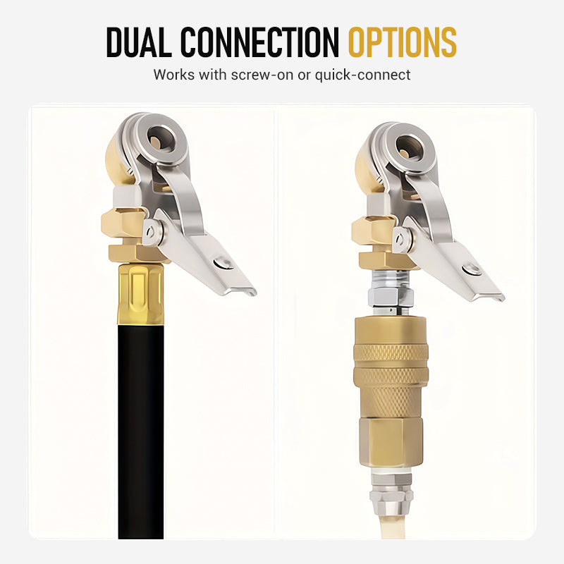 🔥BUY 1 GET 1 FREE🔥 1/4 Inch NPT Clip-On Closed Ball Air Chuck
