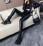 🔥Limited stock: 50% OFF👖Large size (UK: 14-16) faux leather leggings (wool lining)