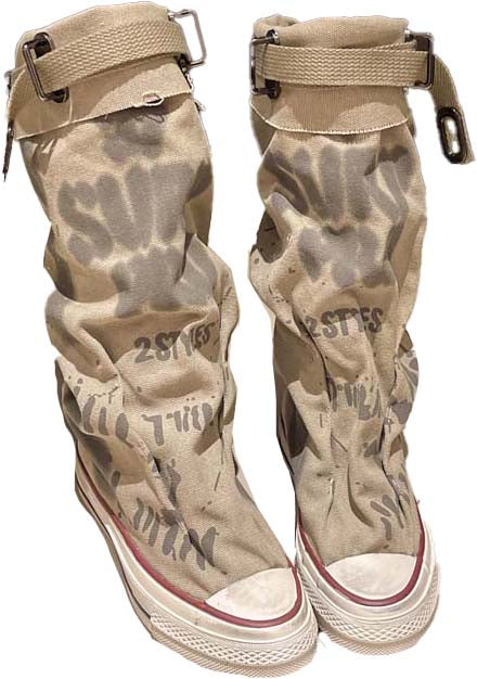 💗LAST DAY PROMOTION -50 OFF💗Women's Retro Flat Slouch Mid-Calf Canvas Boots