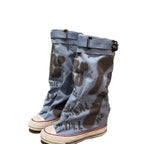 💗LAST DAY PROMOTION -50 OFF💗Women's Retro Flat Slouch Mid-Calf Canvas Boots