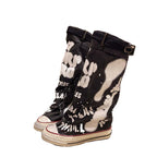 💗LAST DAY PROMOTION -50 OFF💗Women's Retro Flat Slouch Mid-Calf Canvas Boots