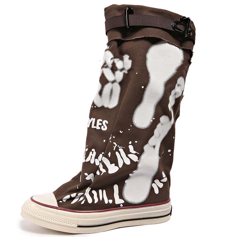 💗LAST DAY PROMOTION -50 OFF💗Women's Retro Flat Slouch Mid-Calf Canvas Boots