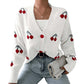 Women’s Casual Sweet Cherry Cardigan