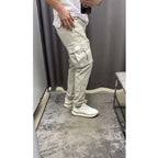 50% discount during the event🔥🔥🔥Men's Solid Casual Cargo Pants