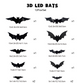 🎃👻LAST DAY PROMOTION - 50%OFF💜🦇Halloween 3D Lighted Bats