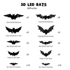 🎃👻LAST DAY PROMOTION - 50%OFF💜🦇Halloween 3D Lighted Bats
