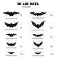 🎃👻LAST DAY PROMOTION - 50%OFF💜🦇Halloween 3D Lighted Bats