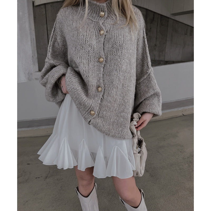 🎃50% off all new autumn clothing🍂🍂 Chic Women's Round-Neck Sweater Coat