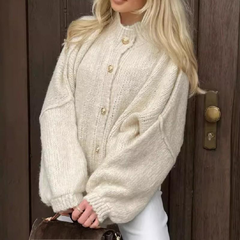 🎃50% off all new autumn clothing🍂🍂 Chic Women's Round-Neck Sweater Coat