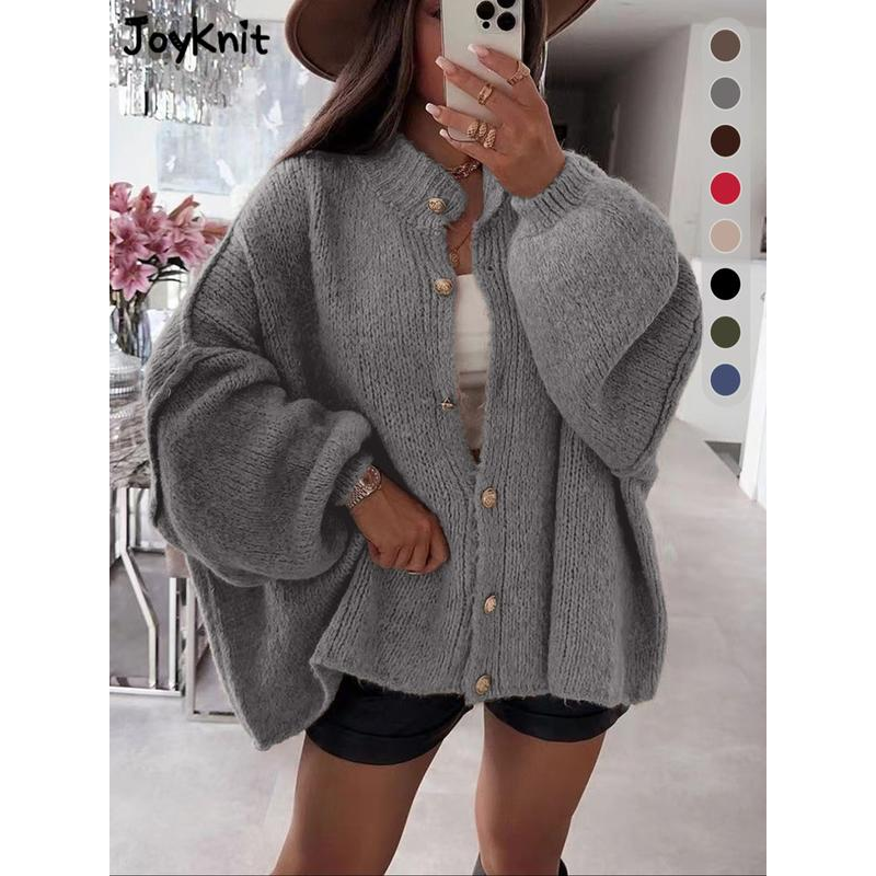 🎃50% off all new autumn clothing🍂🍂 Chic Women's Round-Neck Sweater Coat