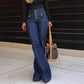 🔥🔥Half-price limited-time offer👖Women's Fashionable High-Waisted Flared Jeans
